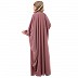 Front open Kaftan with fashionable buttons- Puce Pink